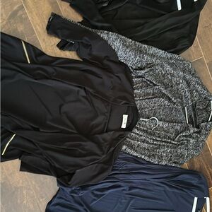 Stylish Blouse Collection in Black, Gray, and Navy